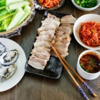 Apple Infused Bossam (Korean Pork Lettuce Wraps) | MyKoreanKitchen.com