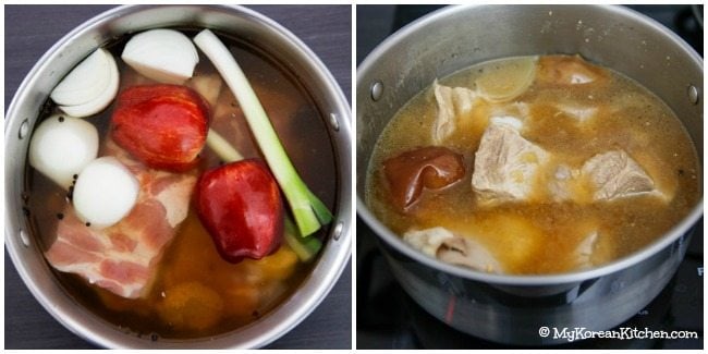 Apple Infused Korean Pork Wraps (Bossam) | MyKoreanKitchen.com