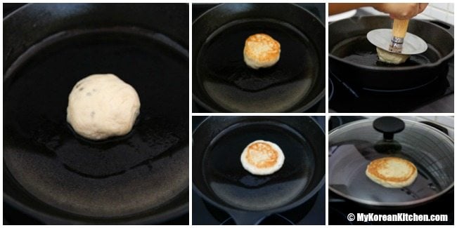 Korean sweet pancakes (Hotteok) | MyKoreanKitchen.com