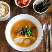 Tteokguk (Korean rice cake soup) | MyKoreanKitchen.com