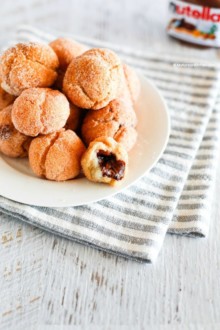 Nutella Mochi Donut Holes