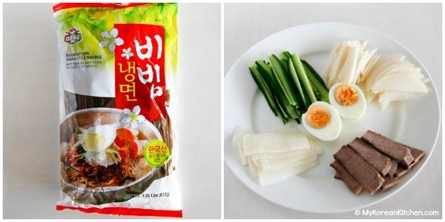Bibim Naengmyeon Ingredients