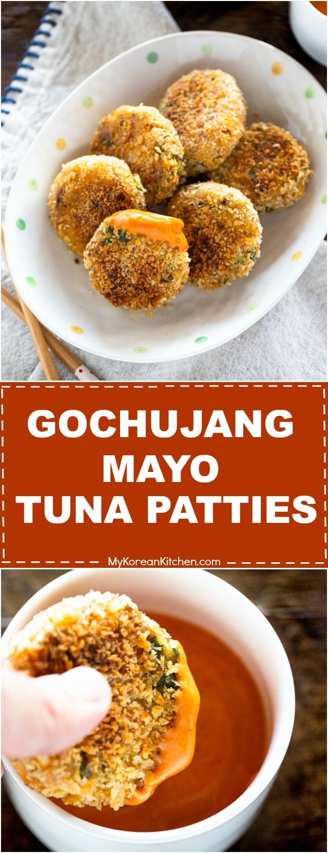 Gochujang Mayo Tuna Patties My Korean Kitchen