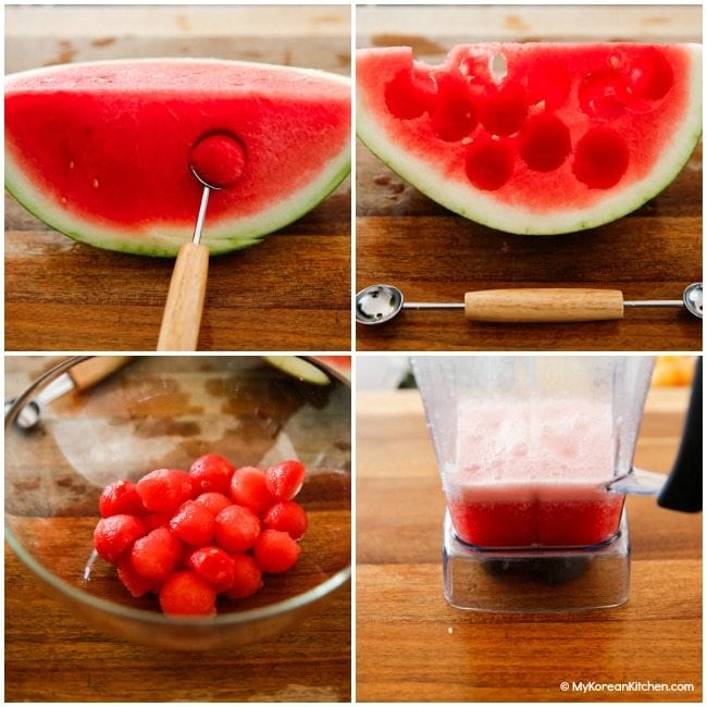 How to make watermelon balls