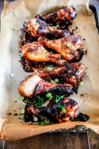 Sticky Honey Soy Chicken Drumsticks - My Korean Kitchen