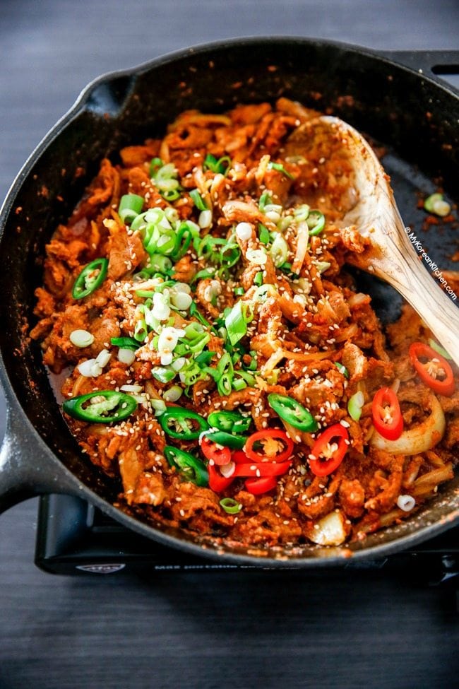 How to Make Spicy Pork Bulgogi | MyKoreanKitchen.com