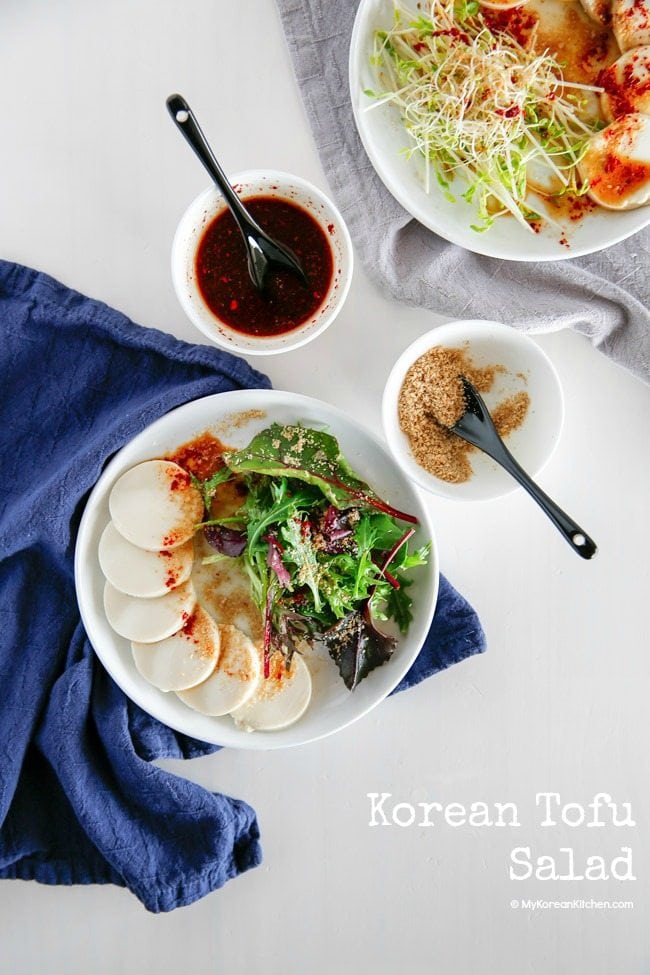 Korean Tofu Salad with Honey Soy Chilli Vinaigrette | Food24h.com