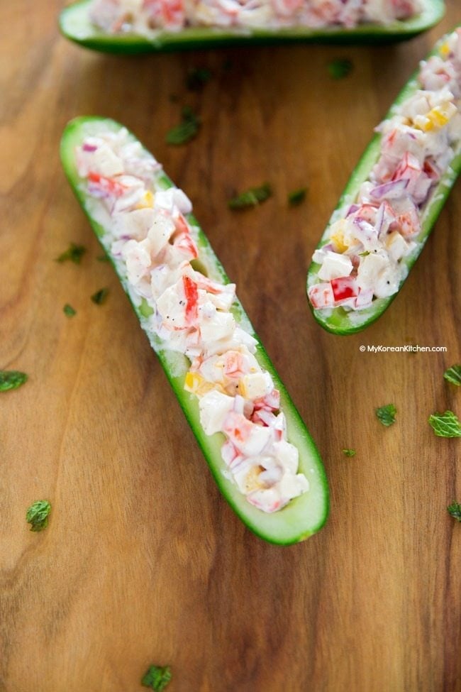 Cucumber Boats Appetizer | Food24h.com