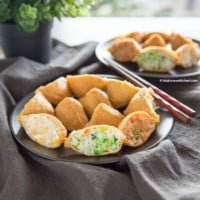 Yubuchobap (Korean Style Inari Sushi) | MyKoreanKitchen.com