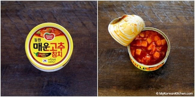 Korean spicy canned tuna | MyKoreanKitchen.com