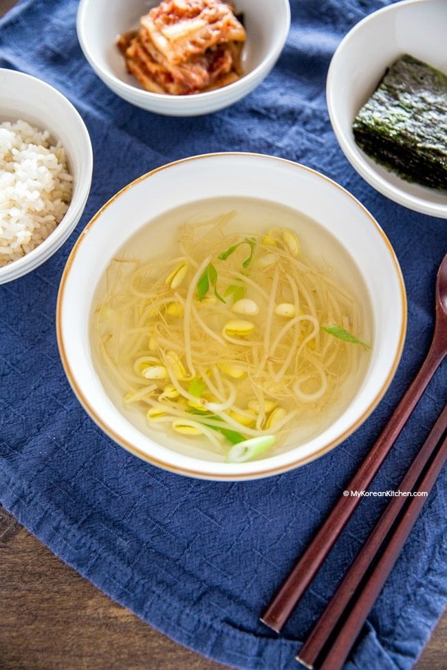 Bean Sprout Soup | MyKoreanKitchen.com