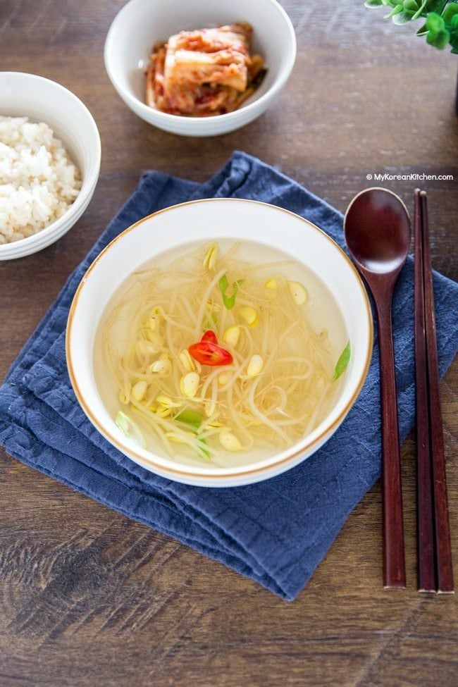 Korean Bean Sprout Soup | MyKoreanKitchen.com