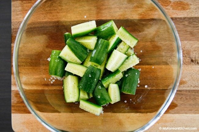 Pickling Cucumbers for Cucumber Kimchi