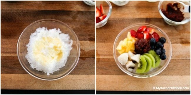 How to Assemble Patbingsu (Korean Shaved Ice)