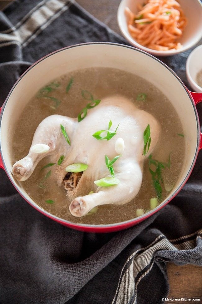 Samgyetang Recipe (Korean Ginseng Chicken Soup) | MyKoreanKitchen.com
