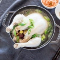 Samgyetang (Ginseng Chicken Soup) is a popular Korean summer stamina food. It's light, healthy and nutritious! | MyKoreanKitchen.com