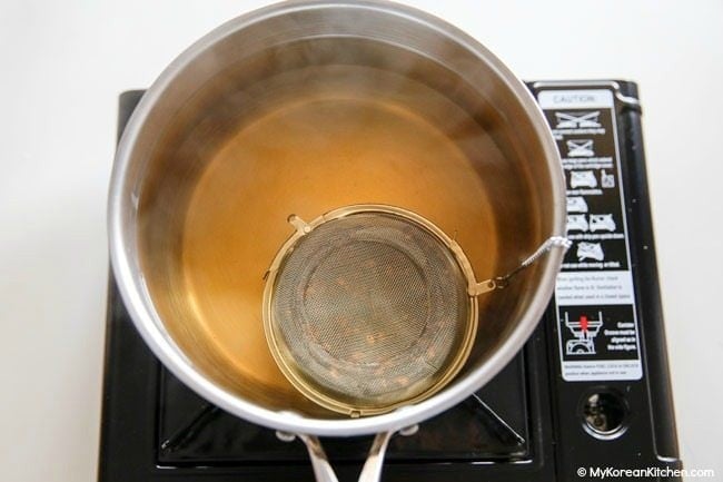 Brewing Korean Barley Tea
