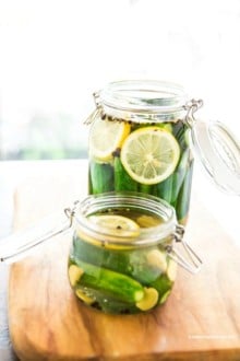 Cucumber Pickles with Lemon
