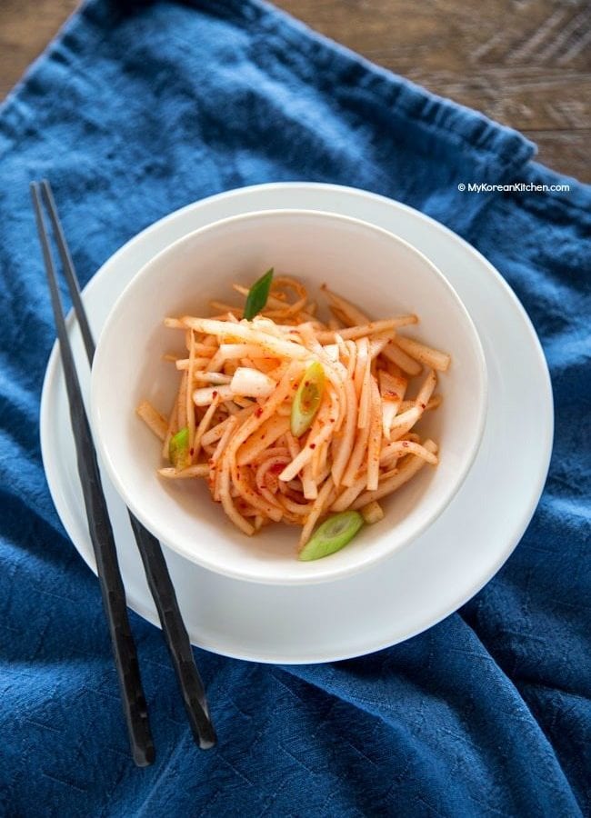 Daikon Radish Salad | MyKoreanKitchen.com
