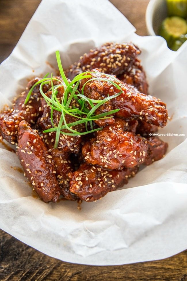 Công thức gà rán cay kiểu Hàn Quốc | MyKoreanKitchen.com