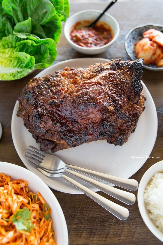 Momofuku Bo Ssam (Korean Roast Pork) - My Korean Kitchen