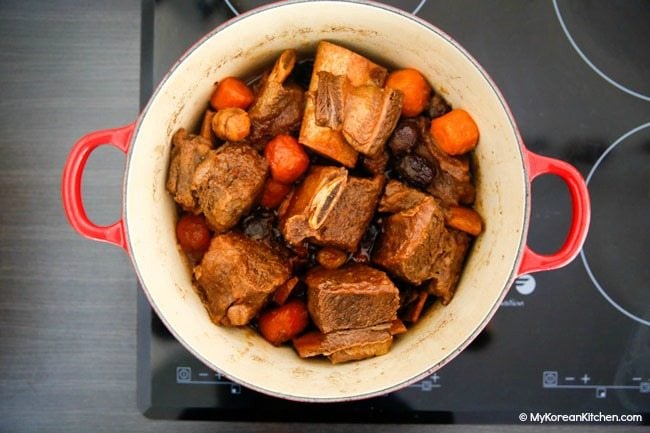 Braised beef short ribs