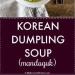 Korean dumpling soup (Manduguk) Recipe | MyKoreanKitchen.com