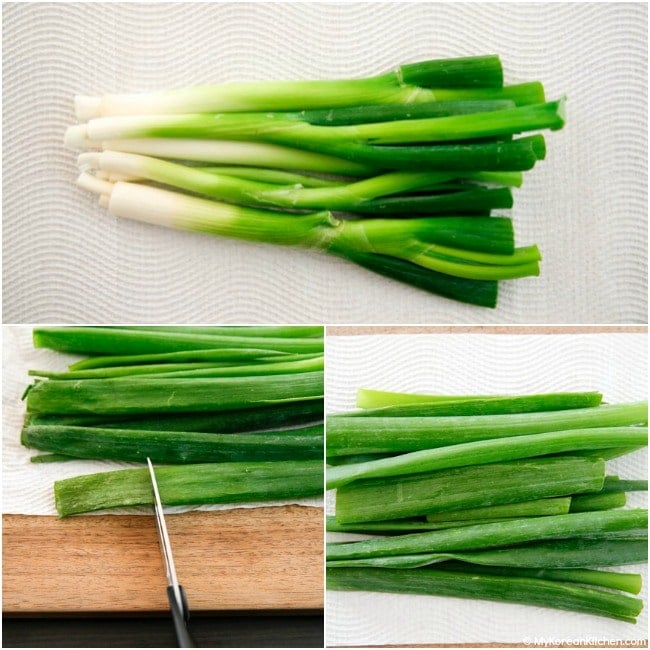 Maintaining three weeks old green onions