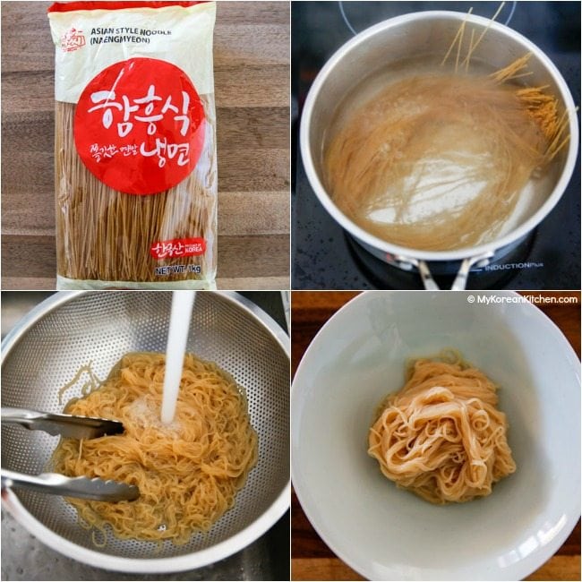 How to cook naengmyeon noodles