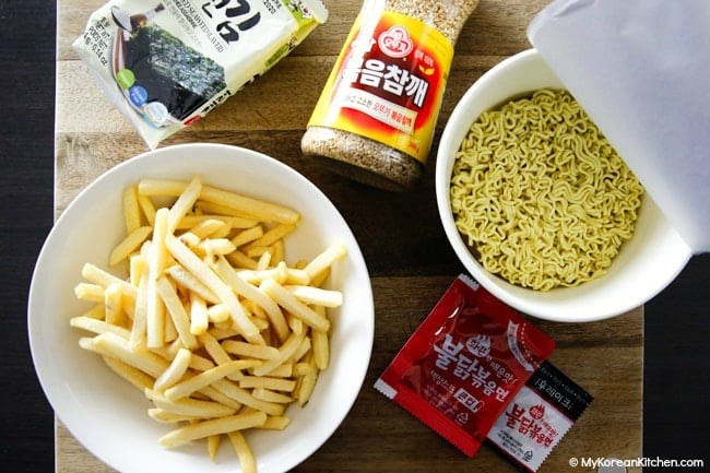 Nuclear Fire Noodle Fries Ingredients