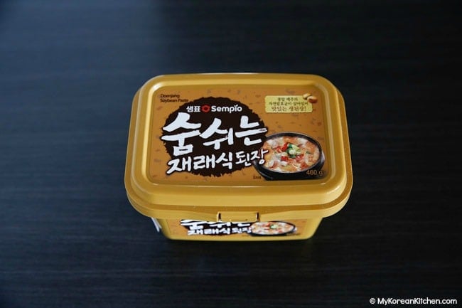 Doenjang in a container