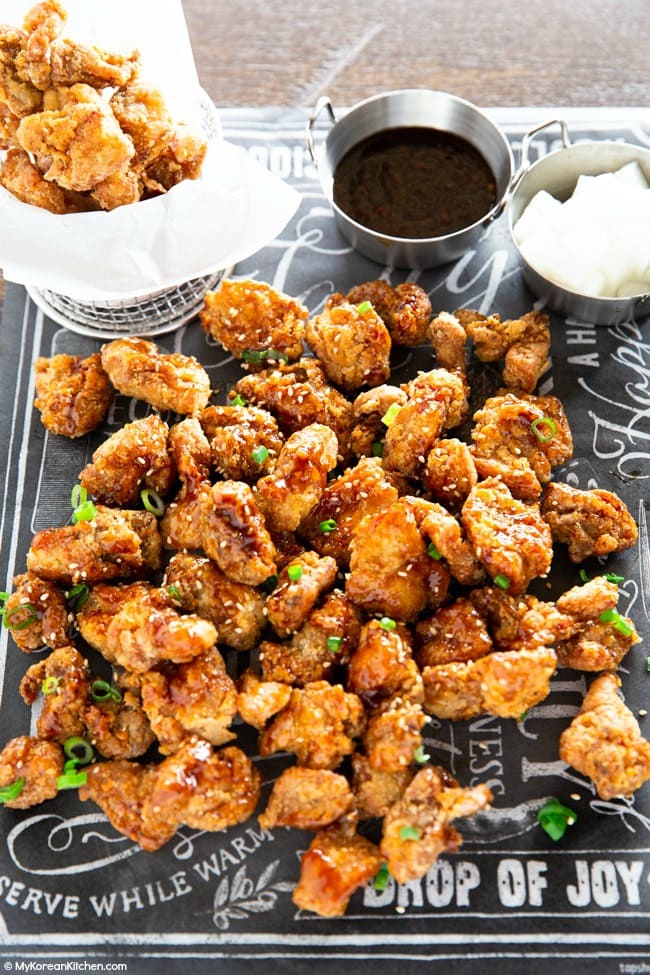 soy garlic korean fried chicken