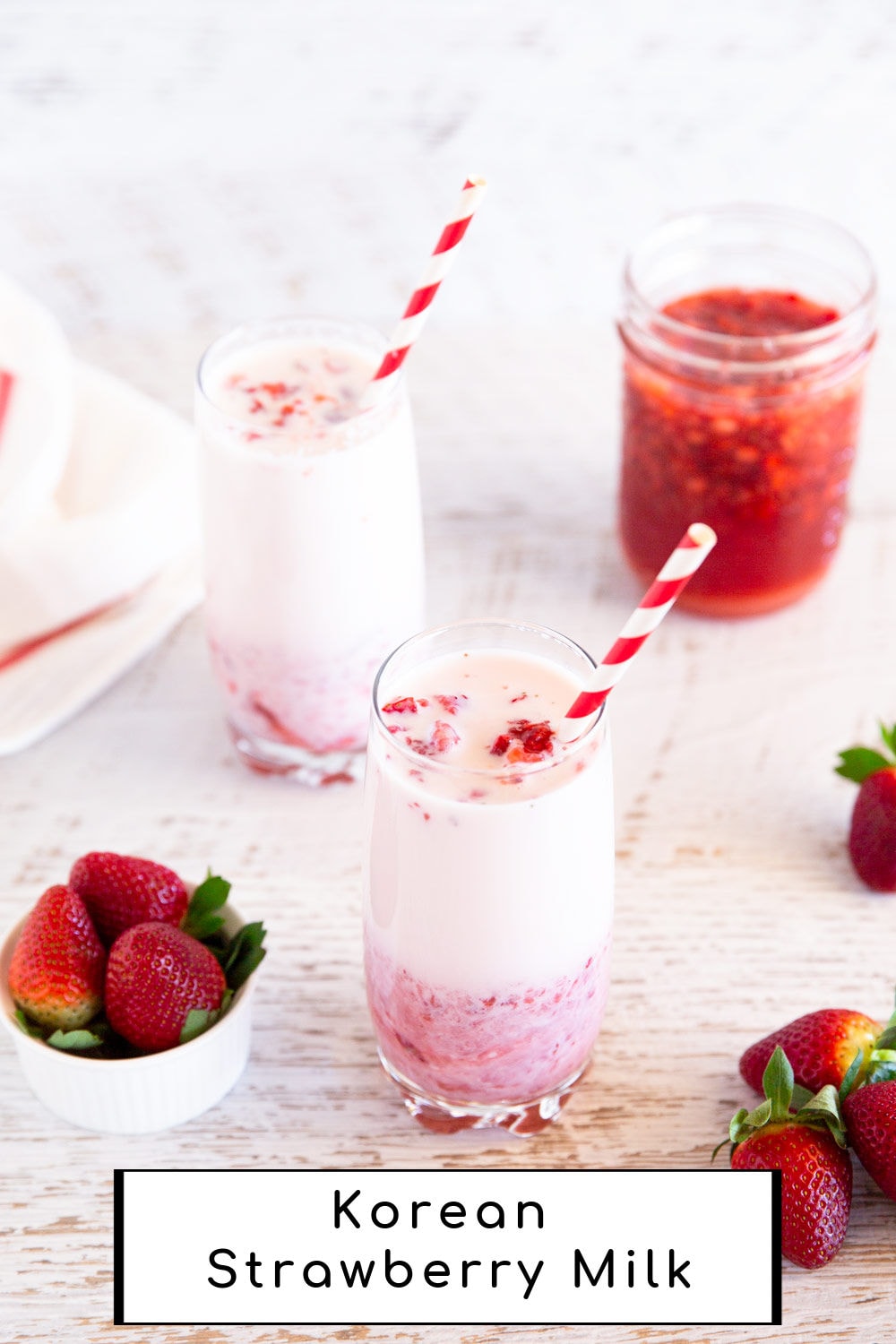 Korean Strawberry Milk - My Korean Kitchen