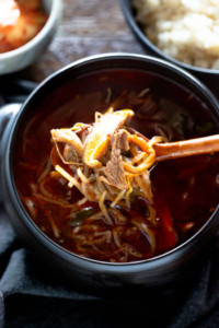 Yukgaejang (Spicy Beef Soup) - My Korean Kitchen