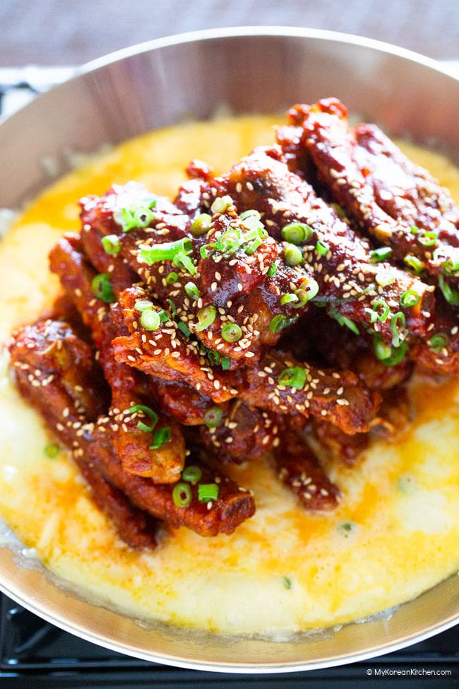 Spicy Baby Back Ribs with Melted Cheese-image