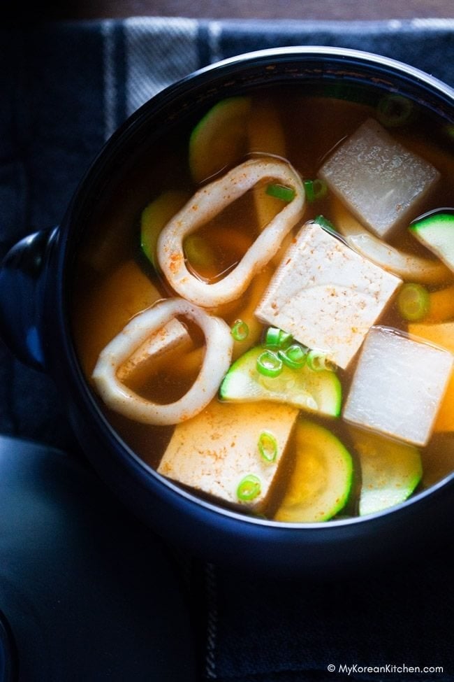 Korean Squid Soup (Ojingeo Guk) – A Comfort Dish from My Childhood