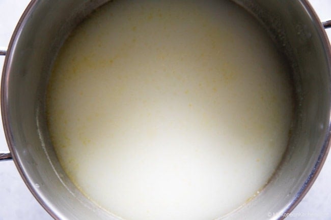 Combined first and second batches of Korean beef bone broth